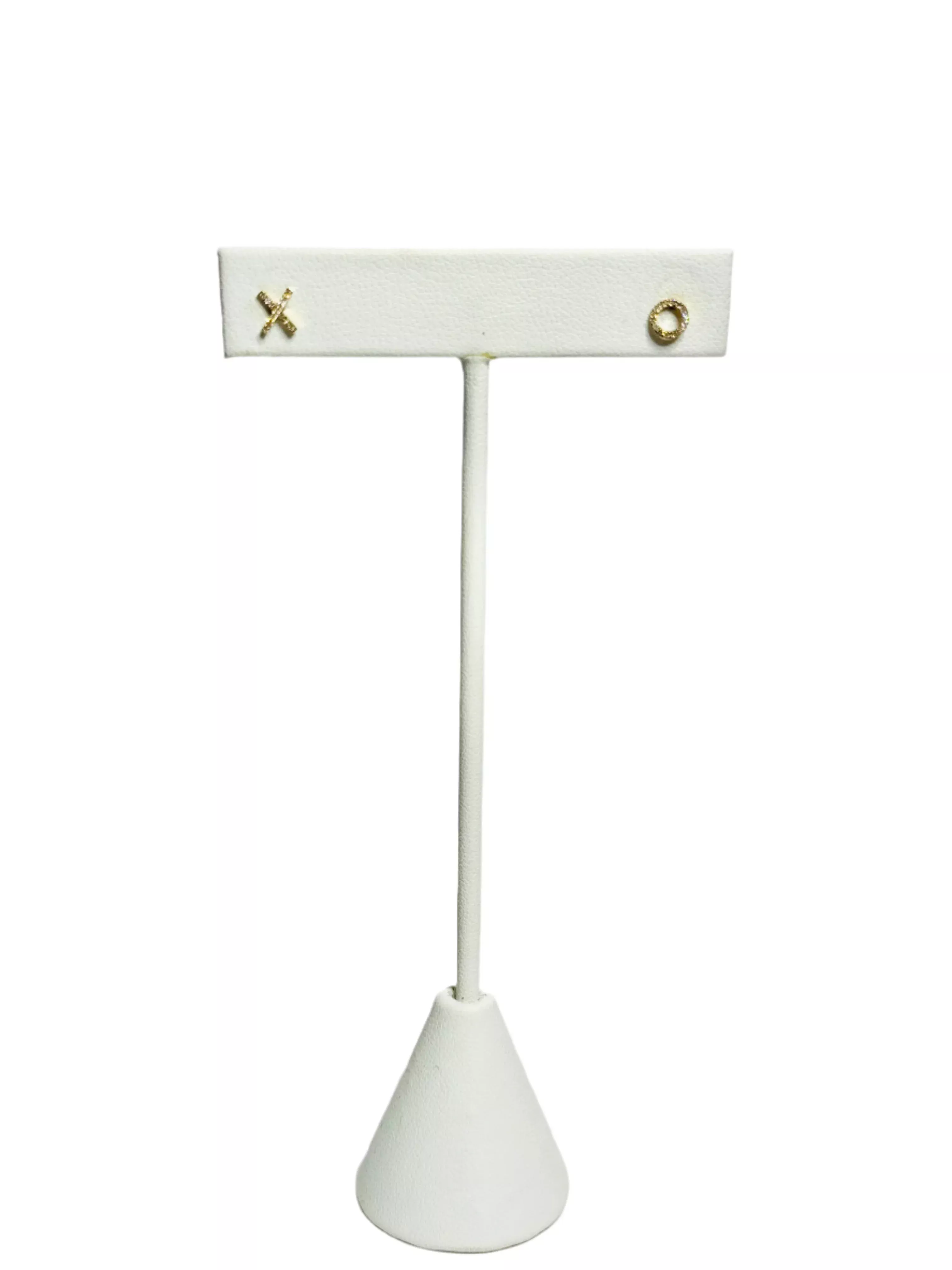 14k Goldand Diamond X O earrings