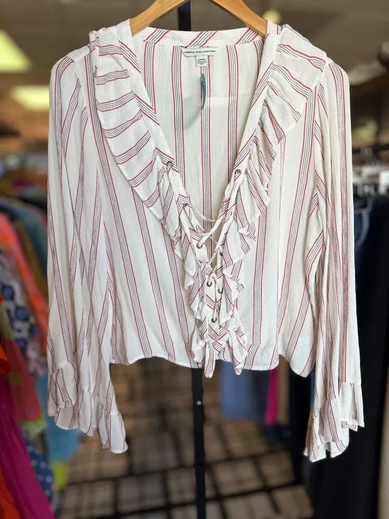 AE - Striped Boho Top