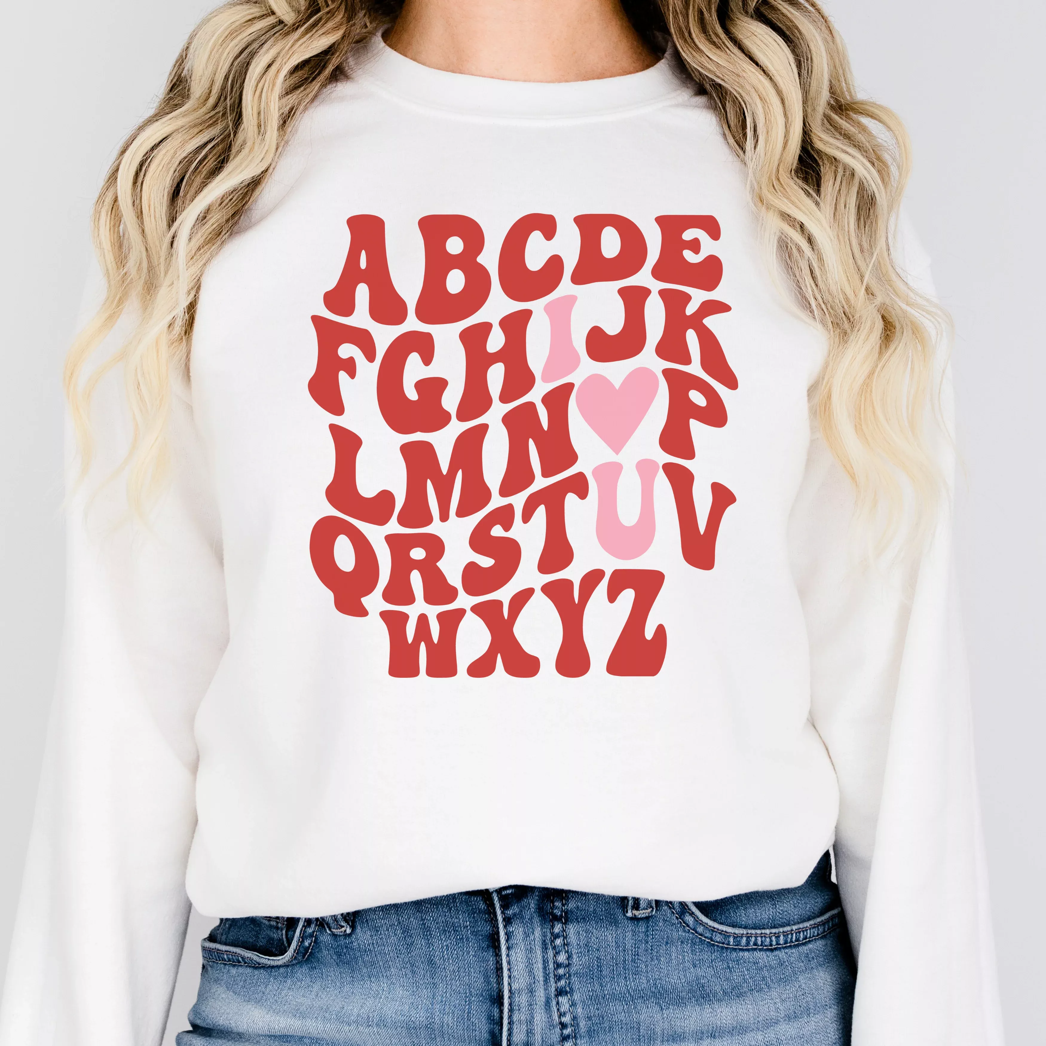 Alphabet I Love You Sweatshirt
