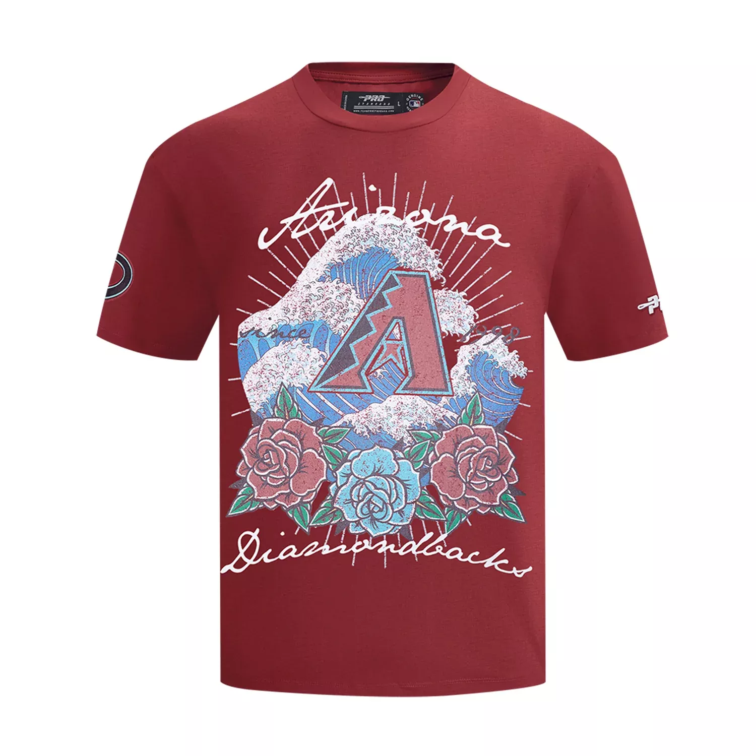 Arizona Diamondbacks Wave & Roses Tee - Mens