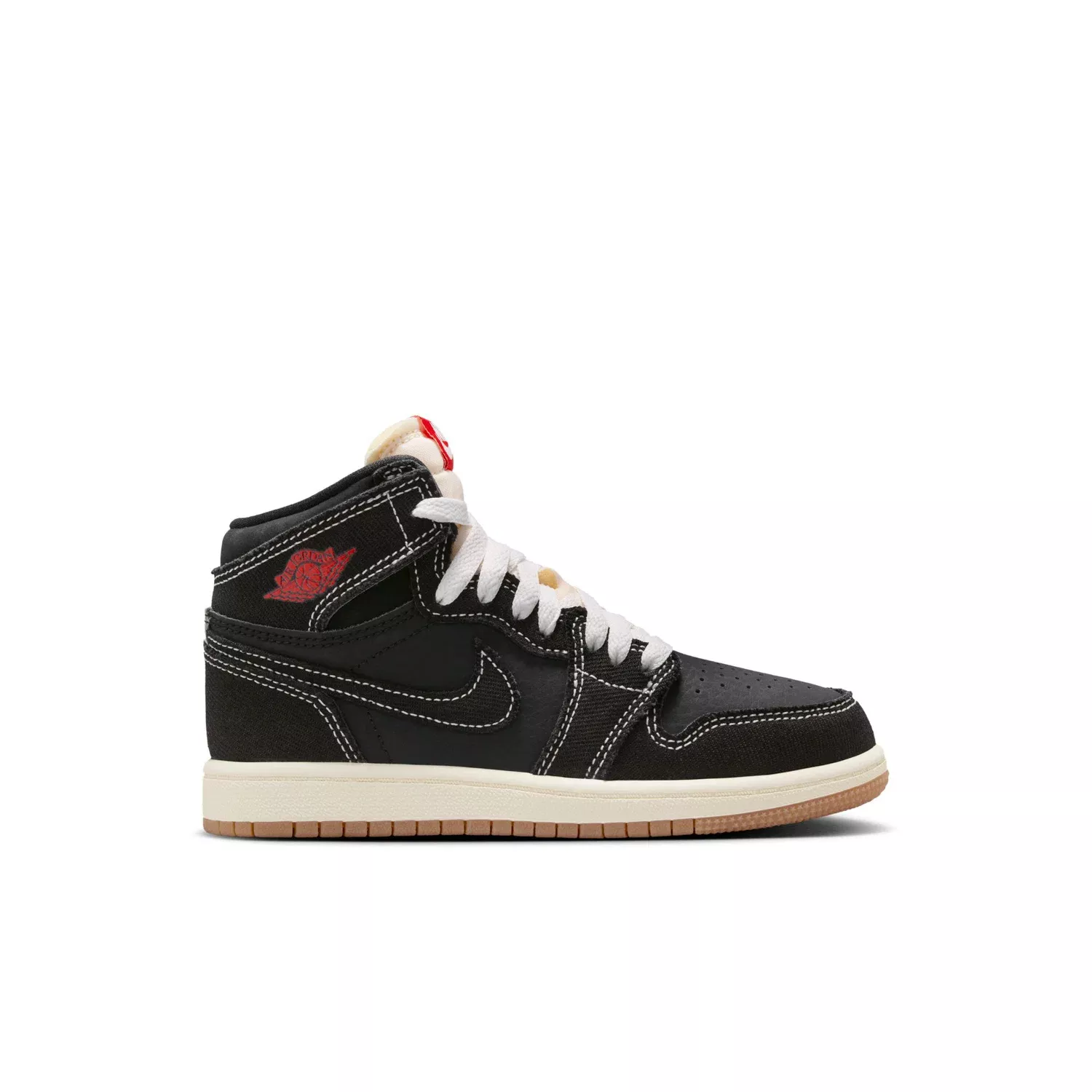 "Black University Red" Retro 1 High OG - Kids