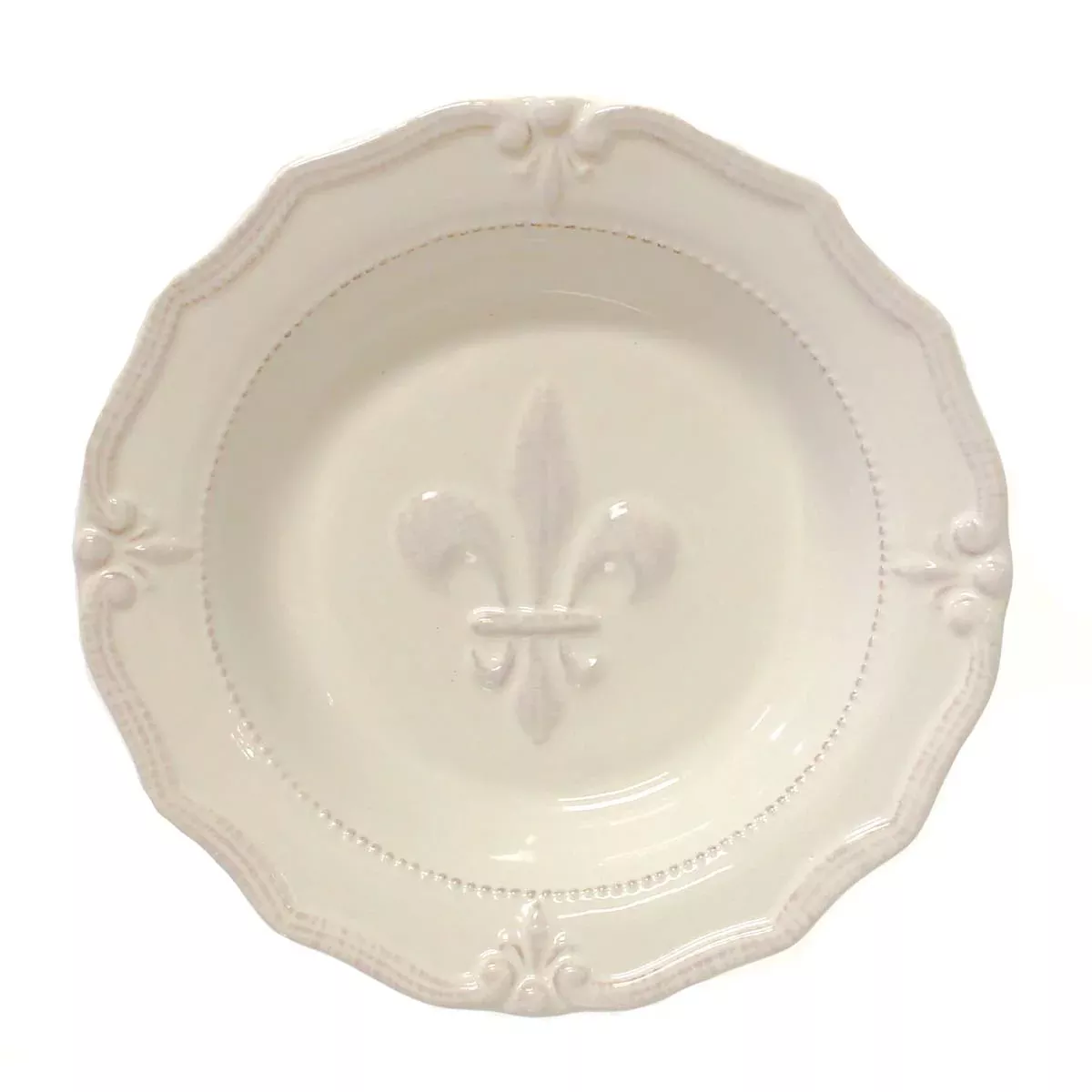 Ceranima Fleur De Lis Soup Bowl