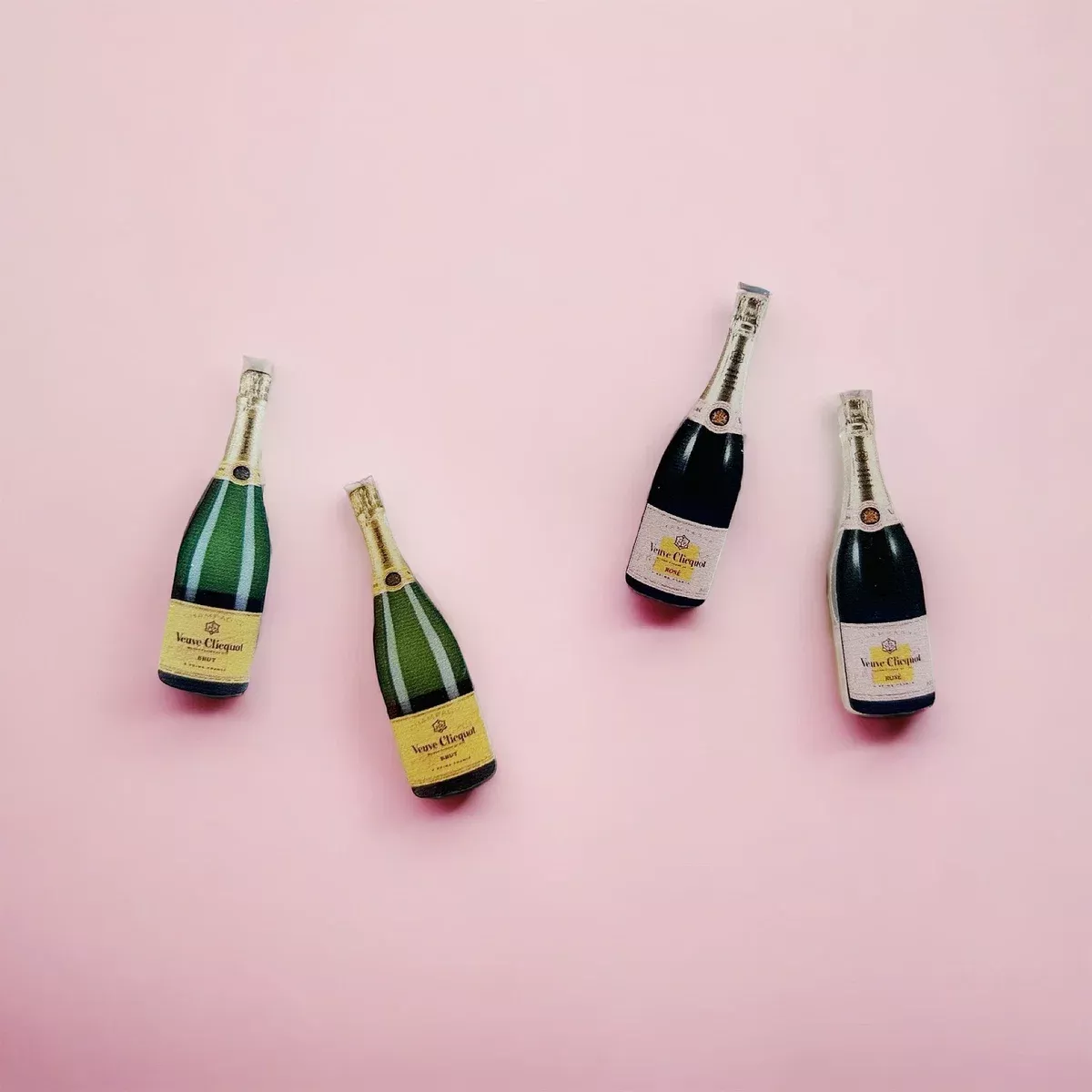 Champagne & Rose' Bottle Studs