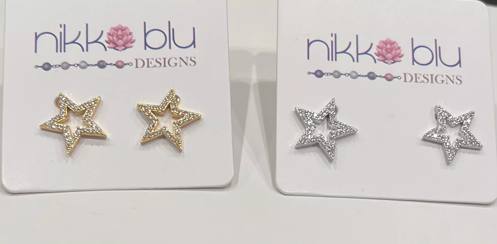CZ Star Stud Earrings