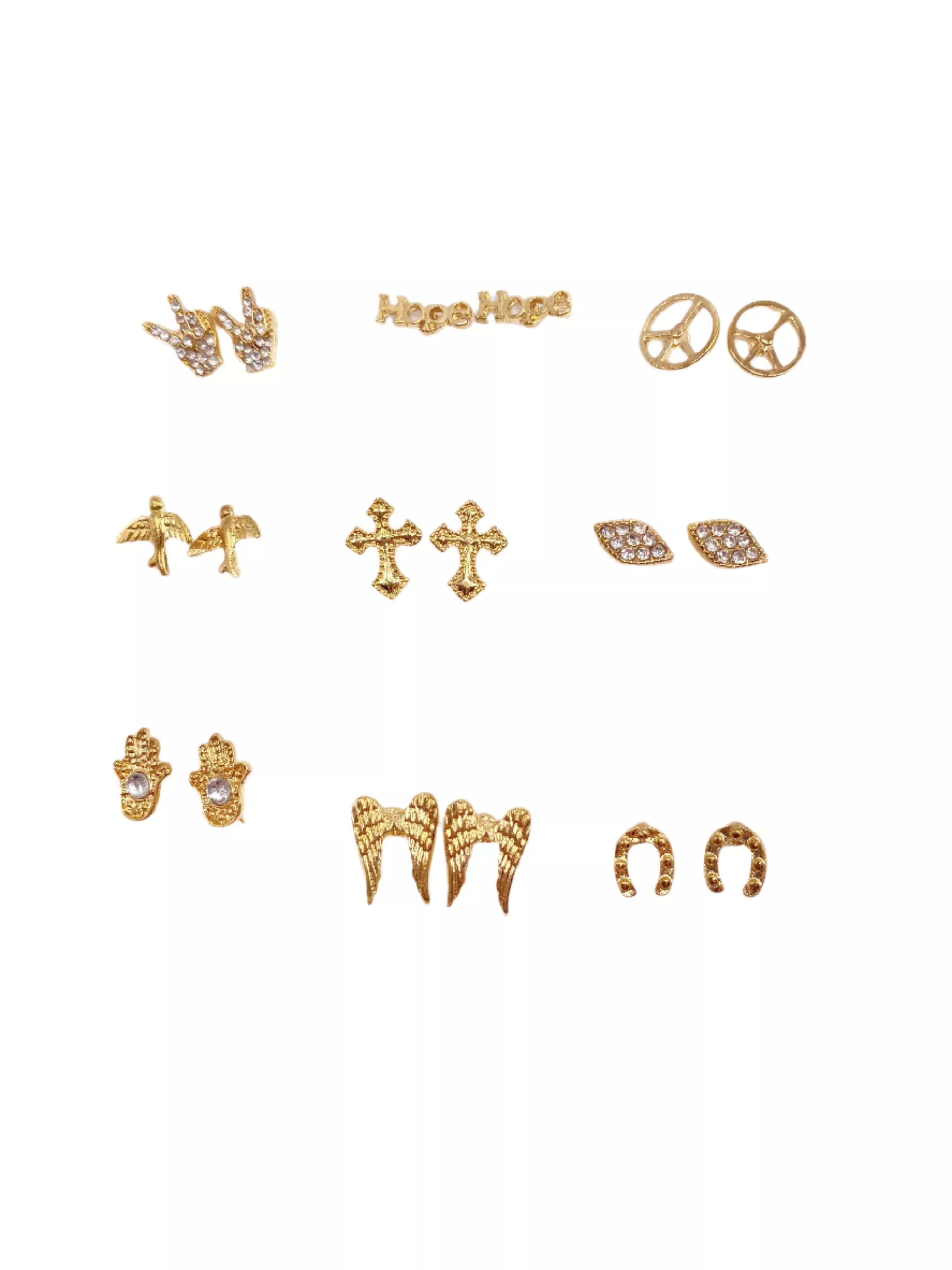 Fashion Earrings Angel Wing Set