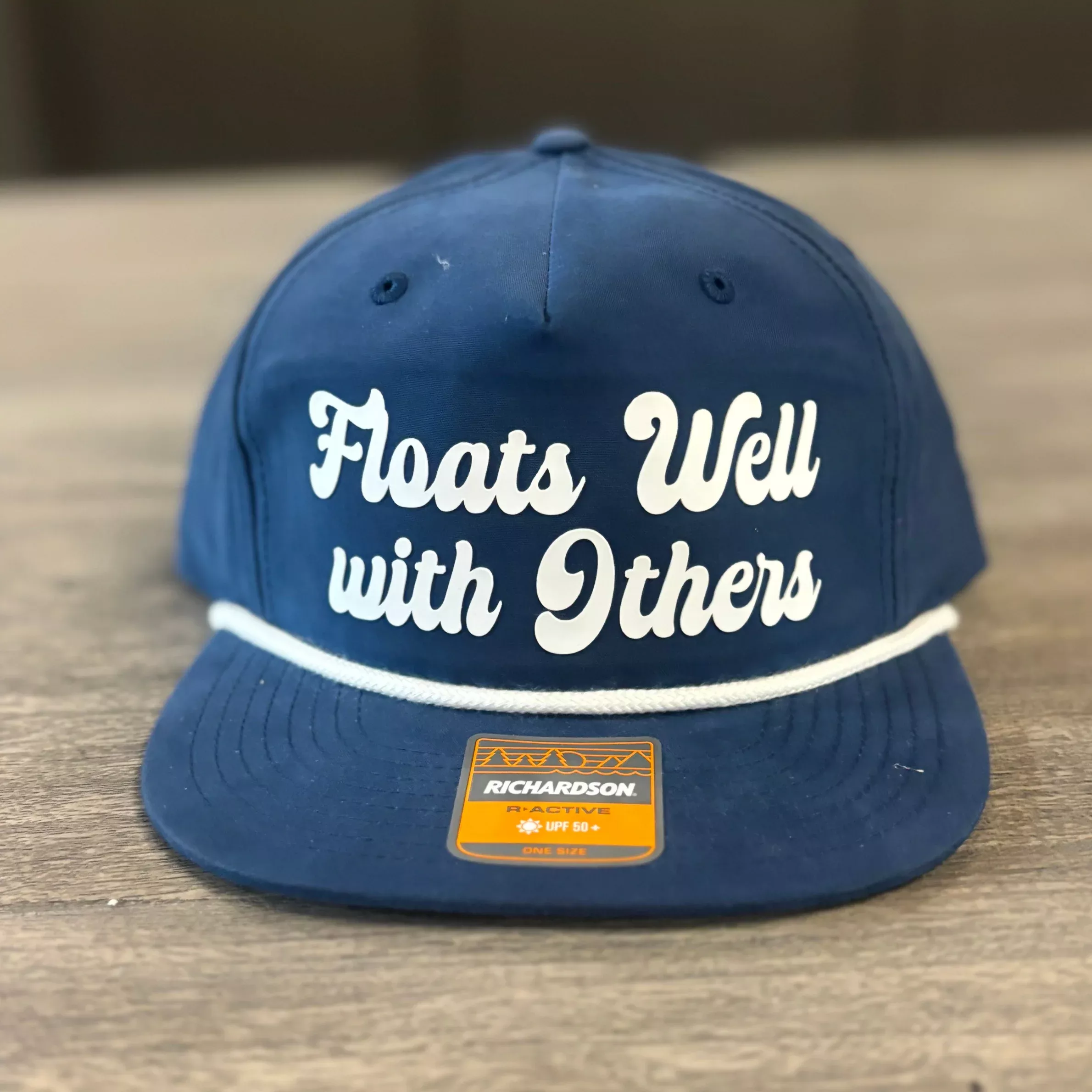 “Floats Well With Others” Richardson Hat – Navy & White Trucker Cap