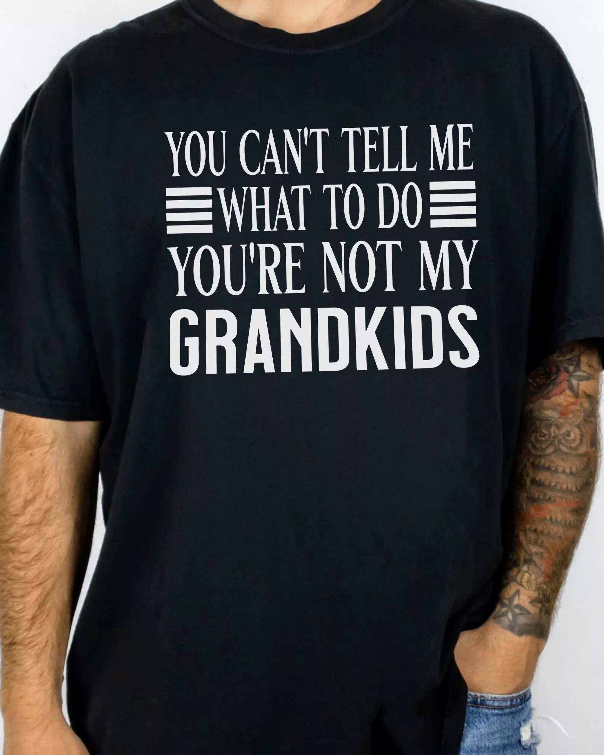Funny Grandpa Shirt, You’re Not My Grandkids Shirt, Comfort Colors Grandpa Tee, Papa Shirt, Pops Gift, Father’s Day Shirt