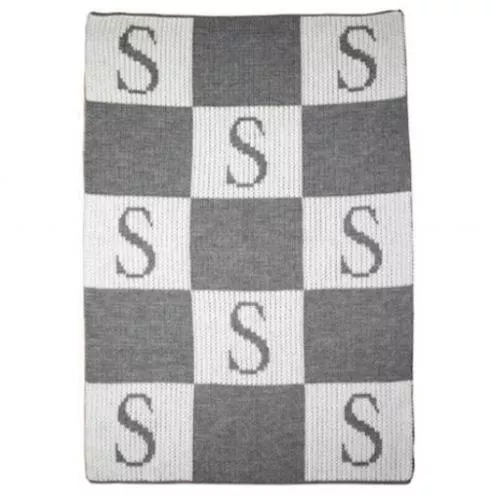 "The Hermes" Initial And Block Monogrammed Stroller Blankee