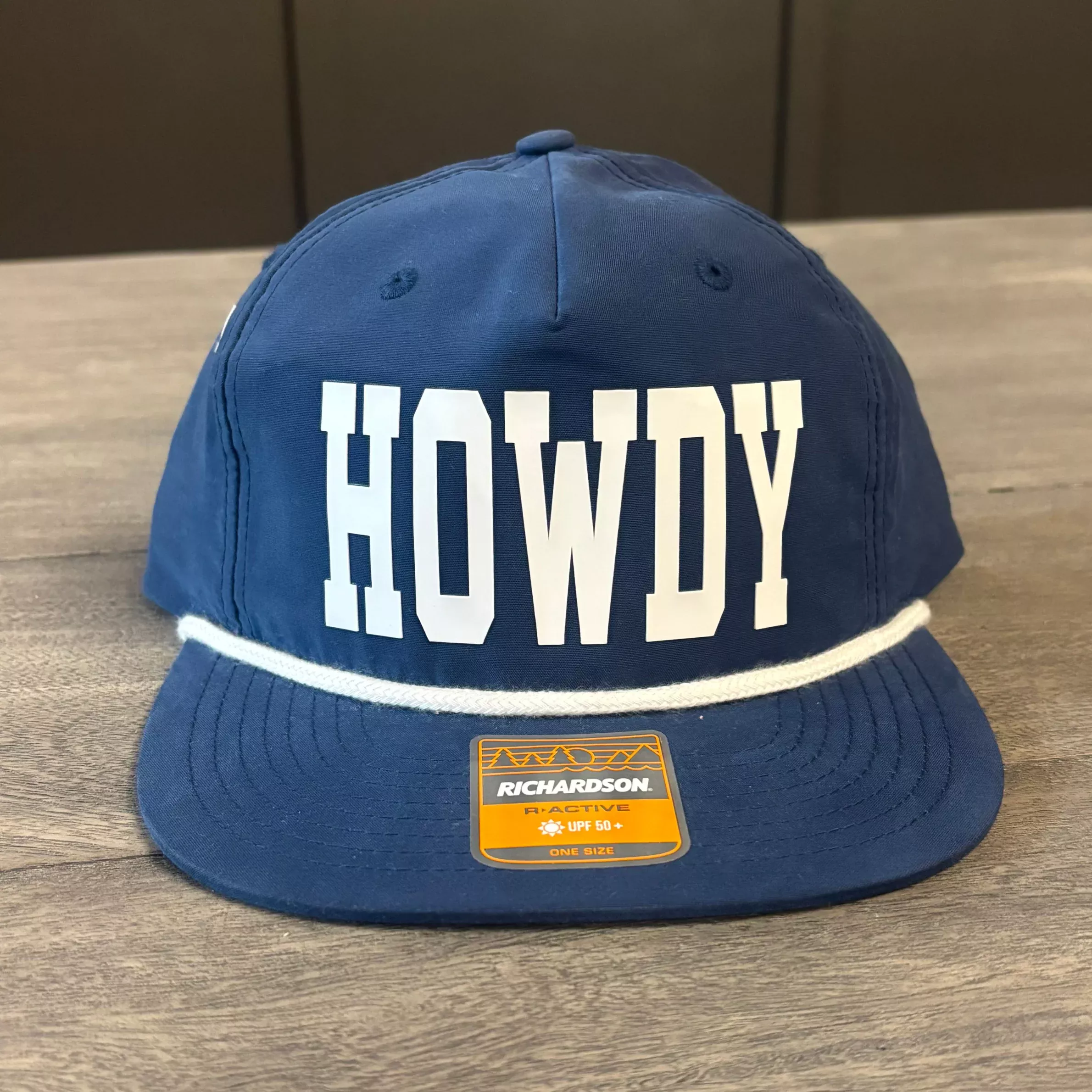 “Howdy” Navy & White Richardson Trucker Hat – Classic Snapback Cap