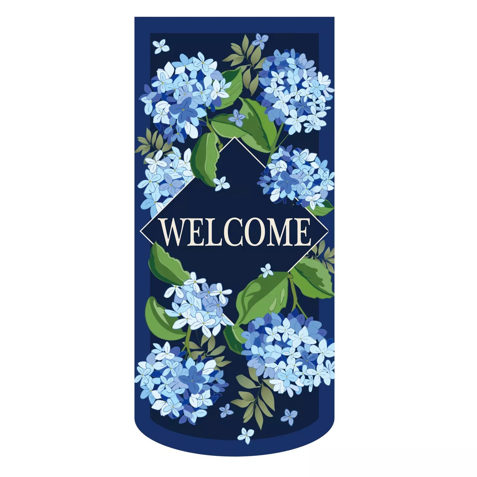Hydrangea Welcome Estate Garden Flag