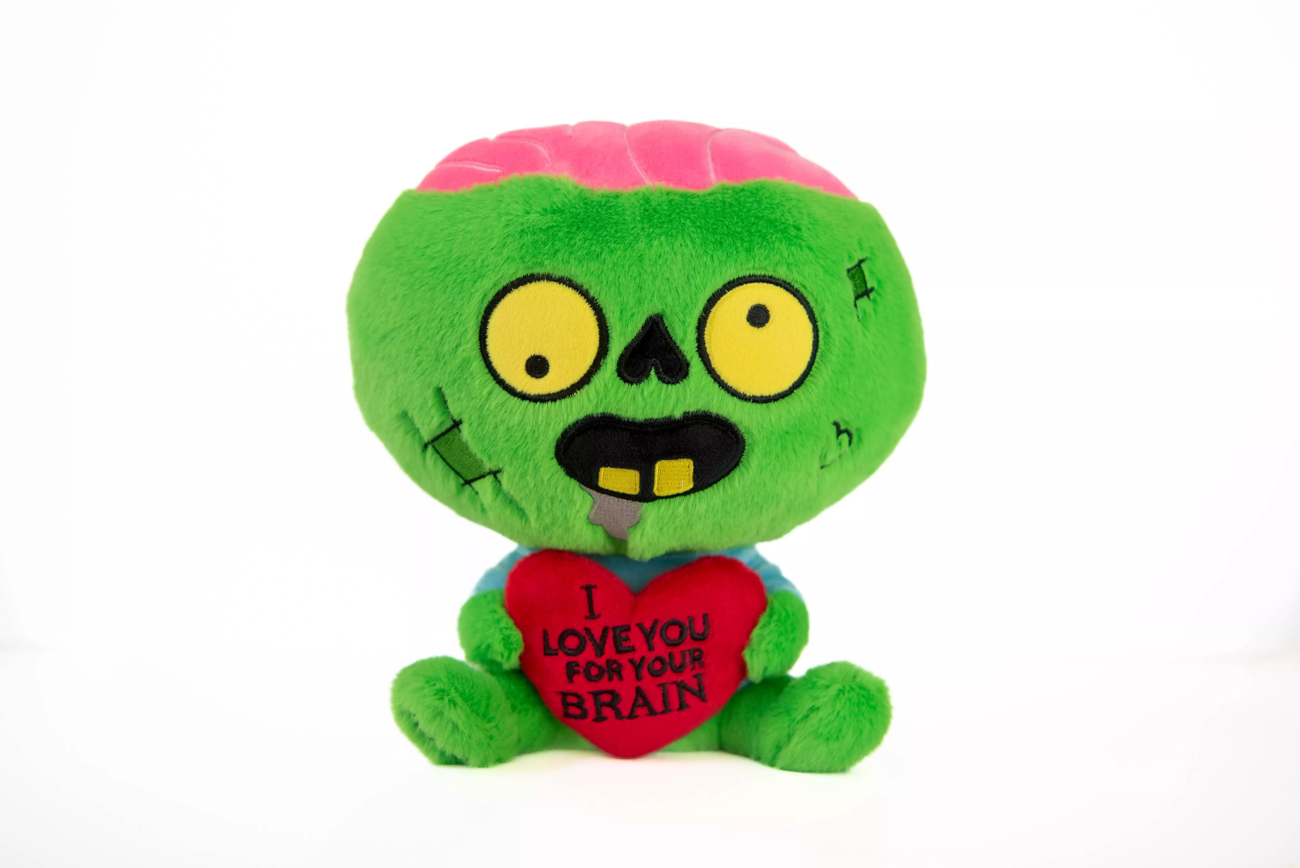 "I Love You For Your Brain" Zombie Plush
