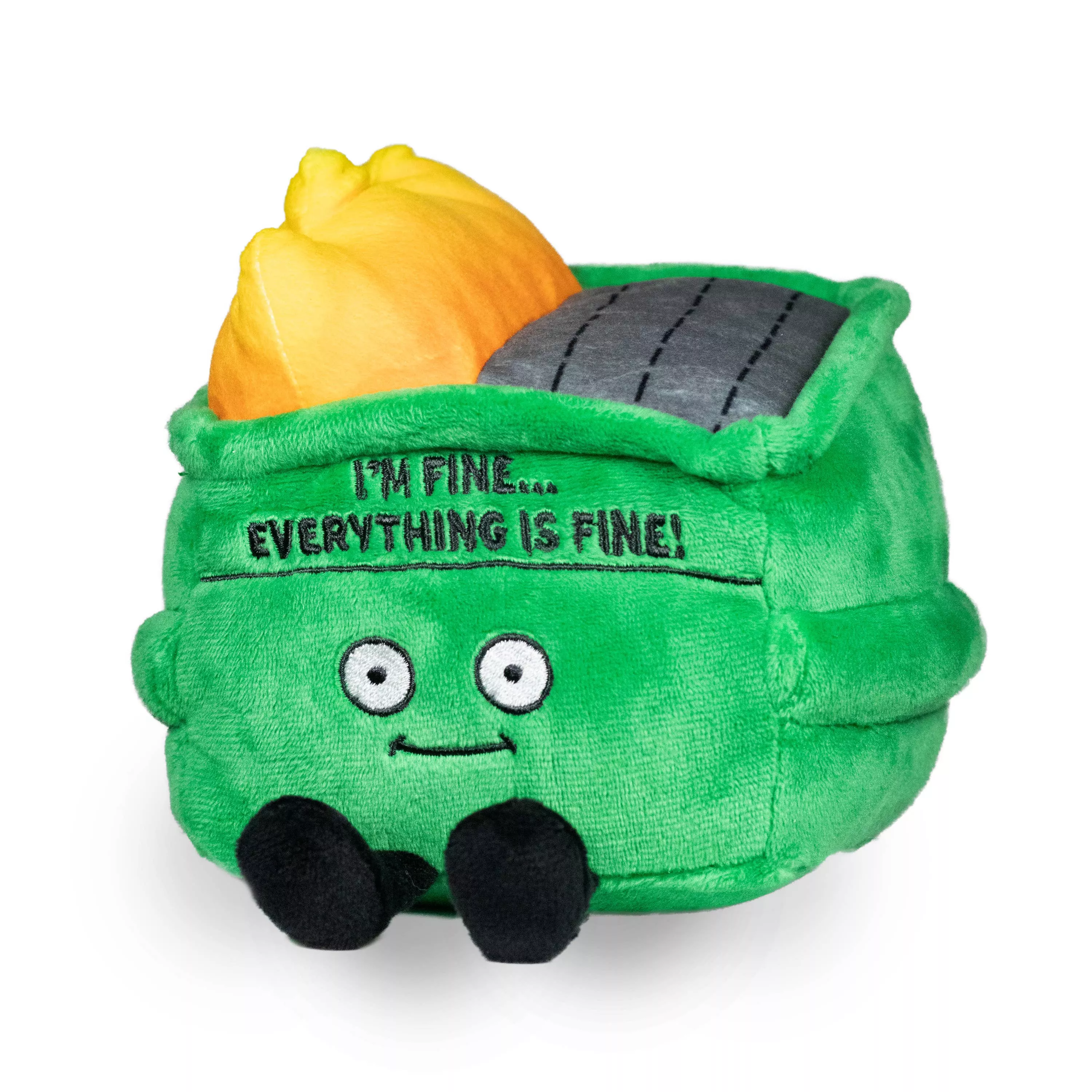 "I'm Fine - Everything is Fine" Plush Dumpster Fire