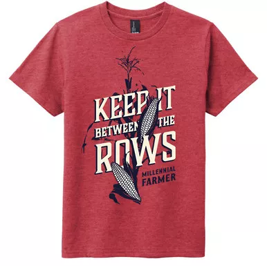 (KIDS) "Keep it Between The Rows" Tee