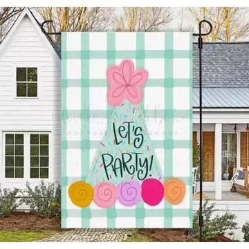 Let’s Party Garden Flag