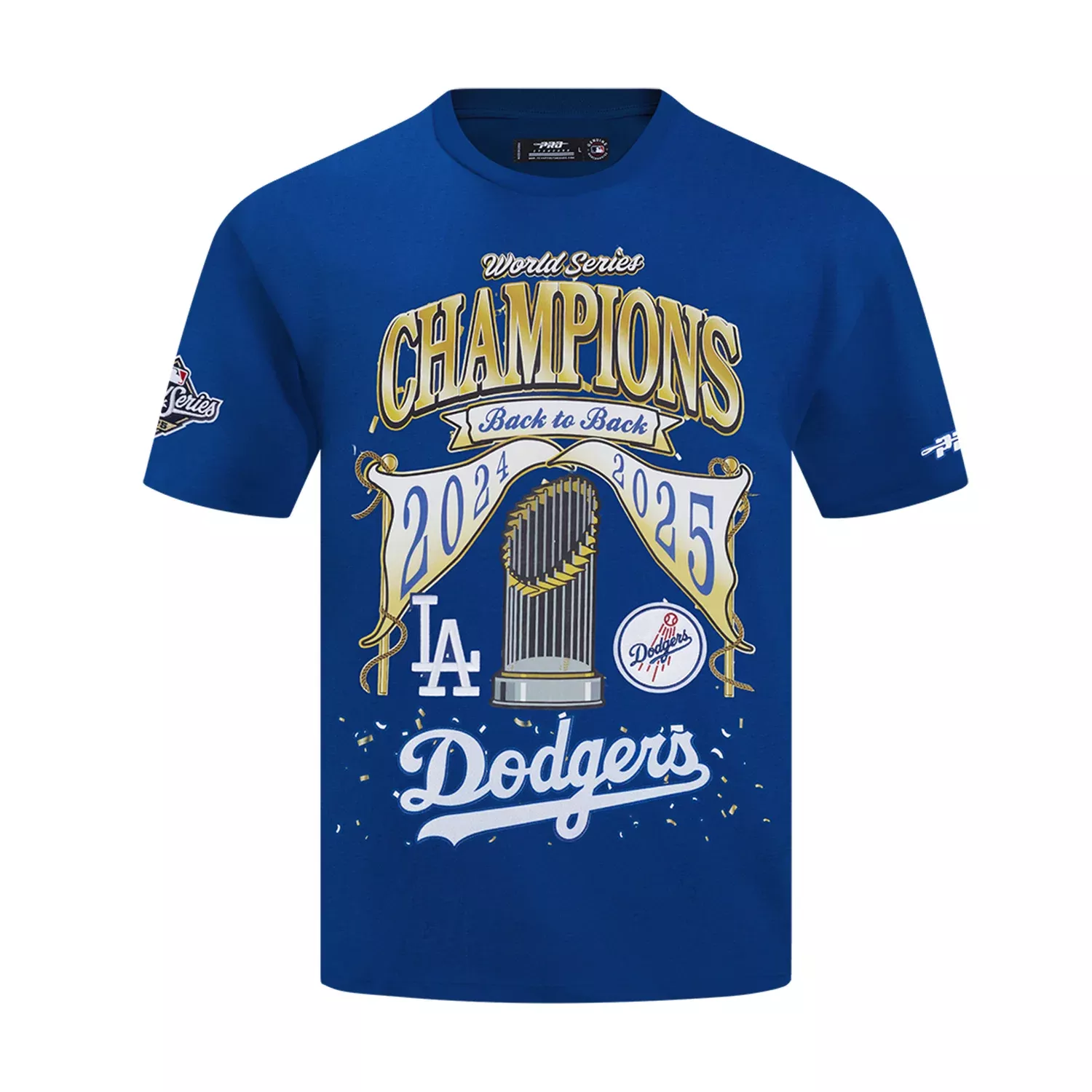 Los Angeles Dodgers Back to Back Champs Tee - Mens