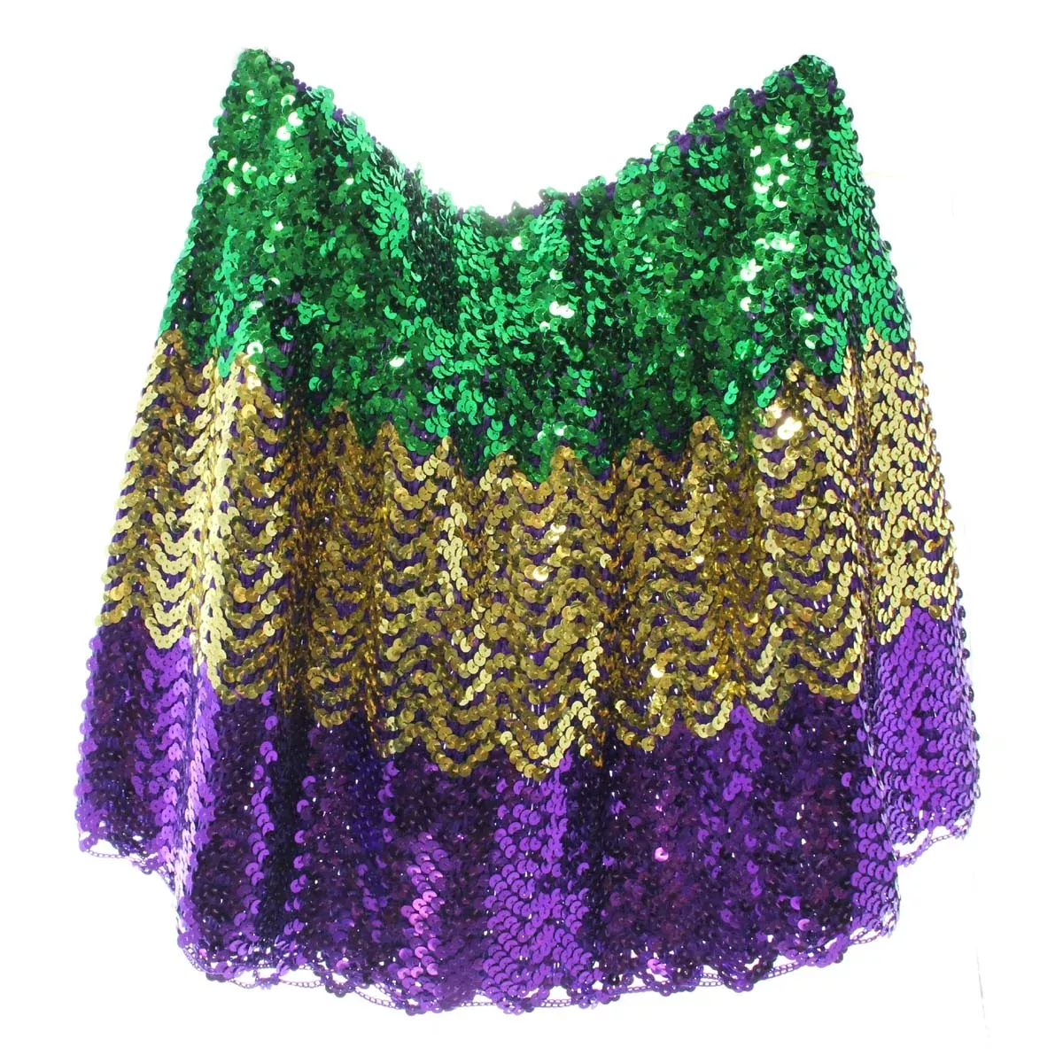 Sequin Flared Skirt