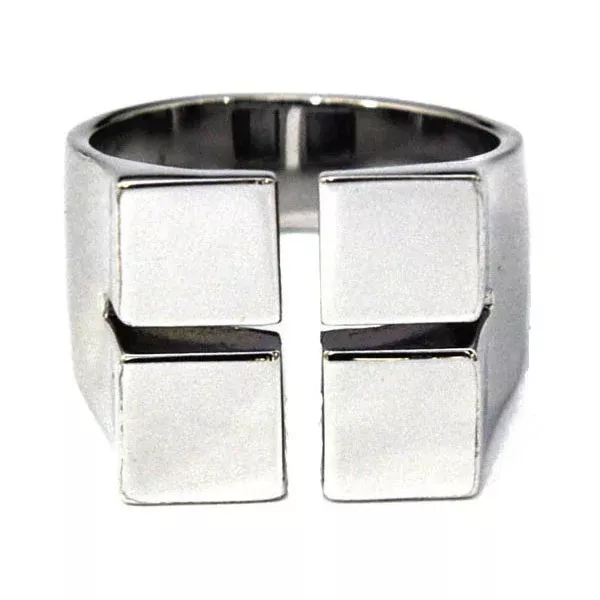 Sterling Silver RingCube Size 10.5