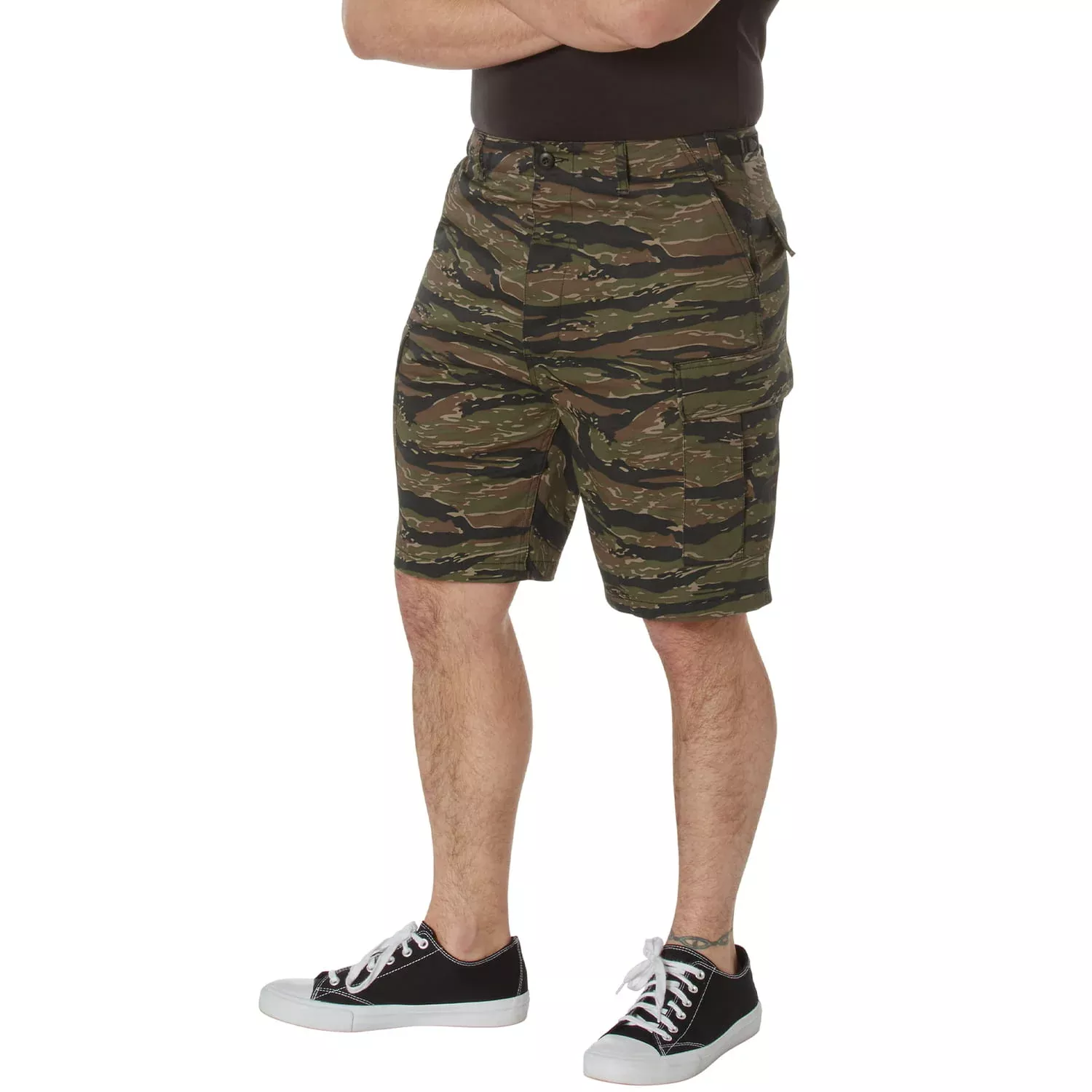 Tiger Stripe Camo Military BDU Cargo Shorts