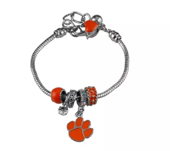University of Clemson - Clemson Tigers - Logo Charm Bracelet