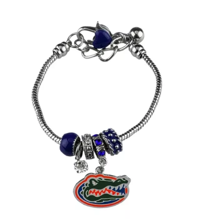 University of Florida -Florida Gators - Logo Charm Bracelet