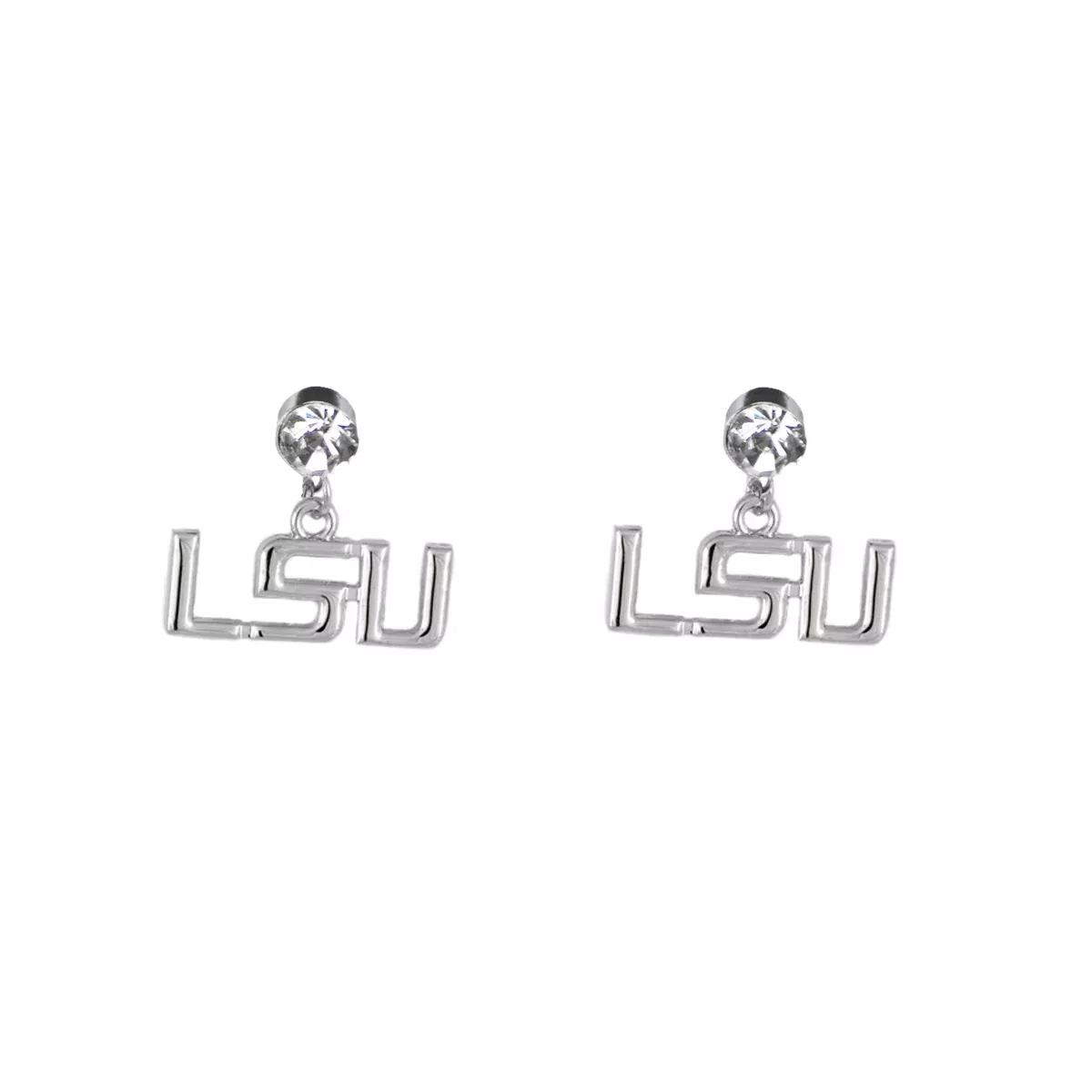 University of Louisiana State- LSU Tigers - Logo Charm Earrings
