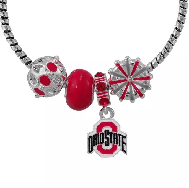 University of Ohio State- Ohio State Buckeyes - Charm Cuff Bracelet