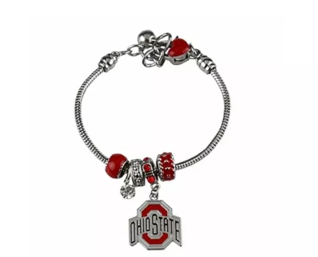 University of Ohio State-Ohio State Buckeyes - Logo Charm Bracelet