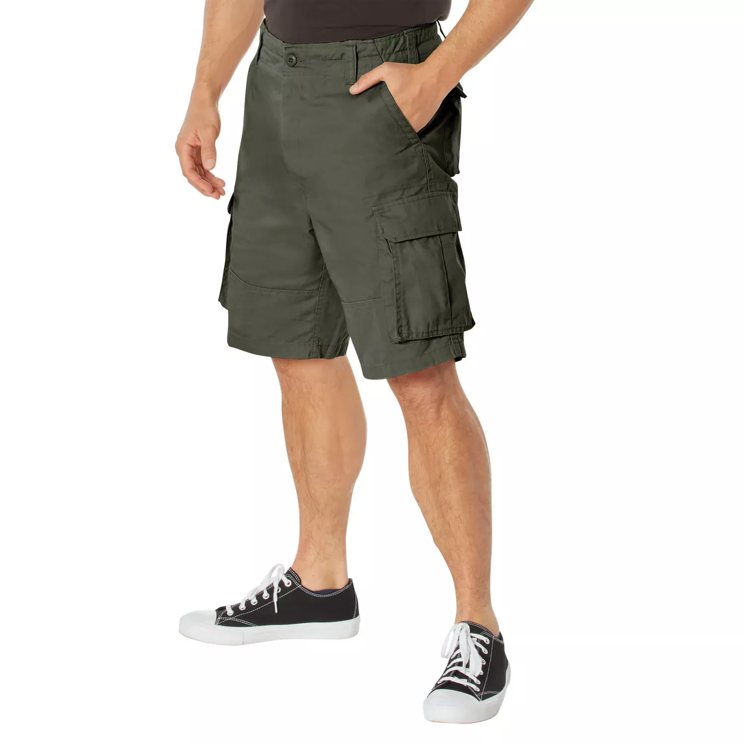Vintage Olive Drab Cargo Shorts