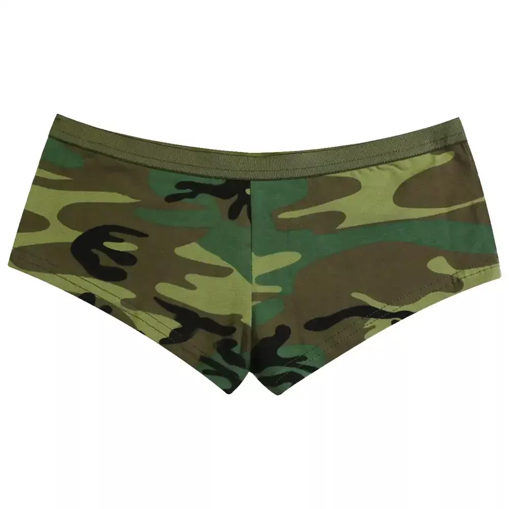 Women's Woodland Camouflage Booty Boyshorts