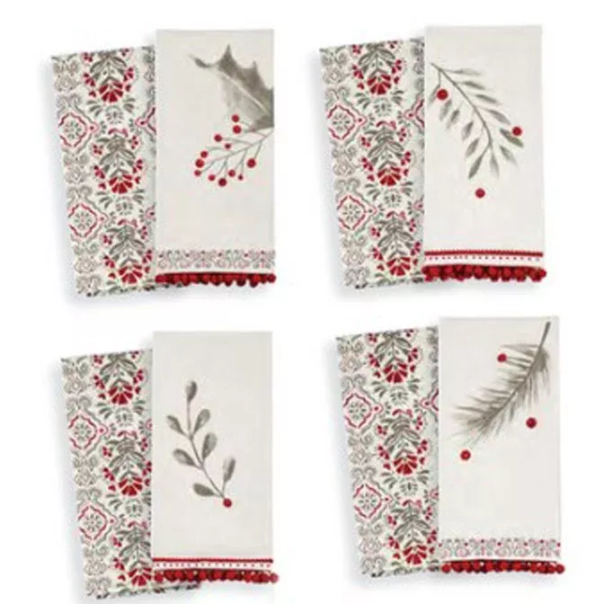 Yuletide Tea Towel, Set of 2, 4 designs