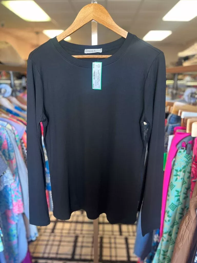 Zenana - LS Black Top