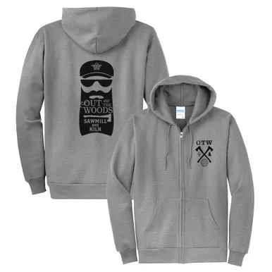 Zip Up OTW Beard Man Hoodie