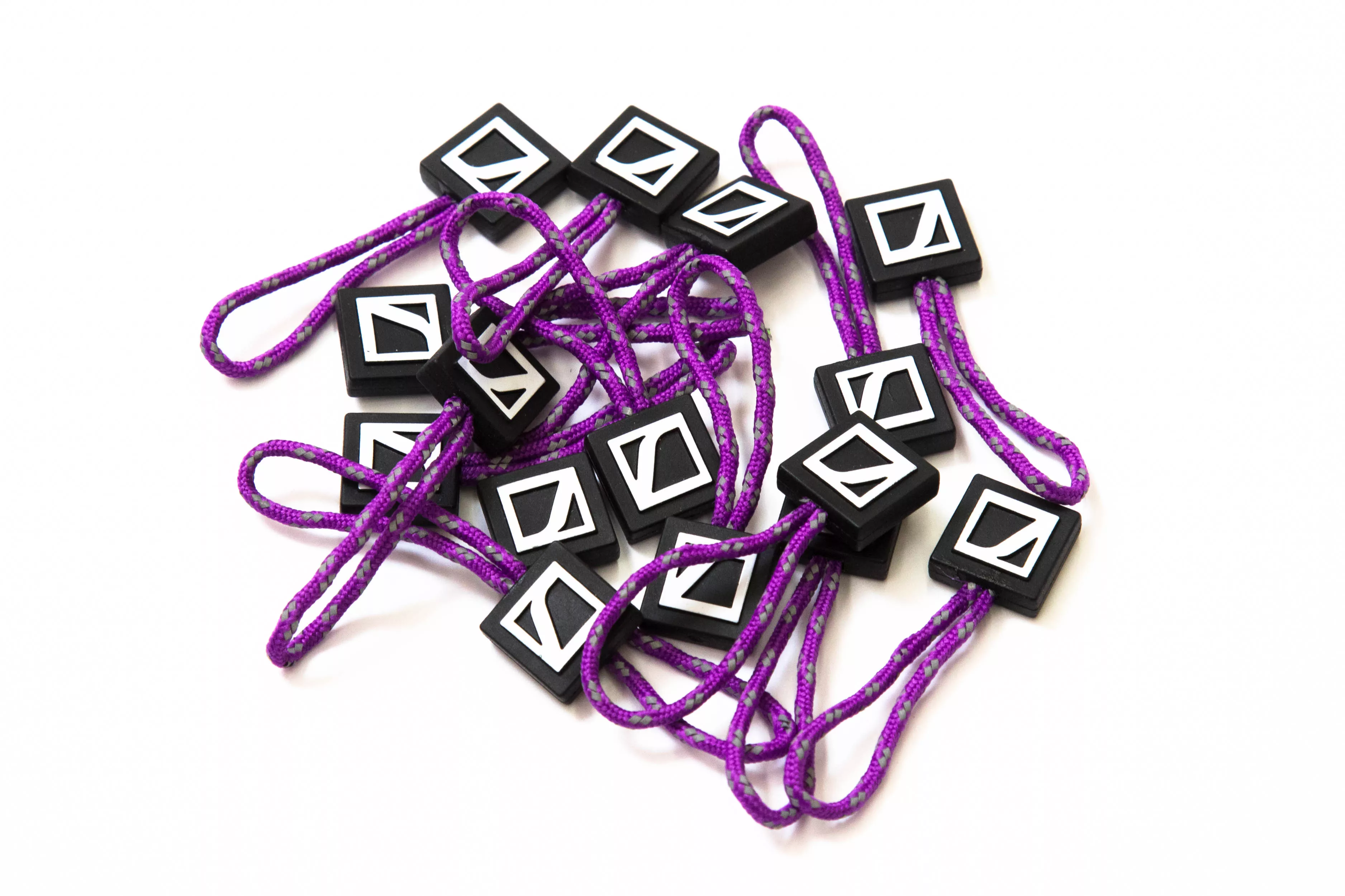Zipper pulls - purple
