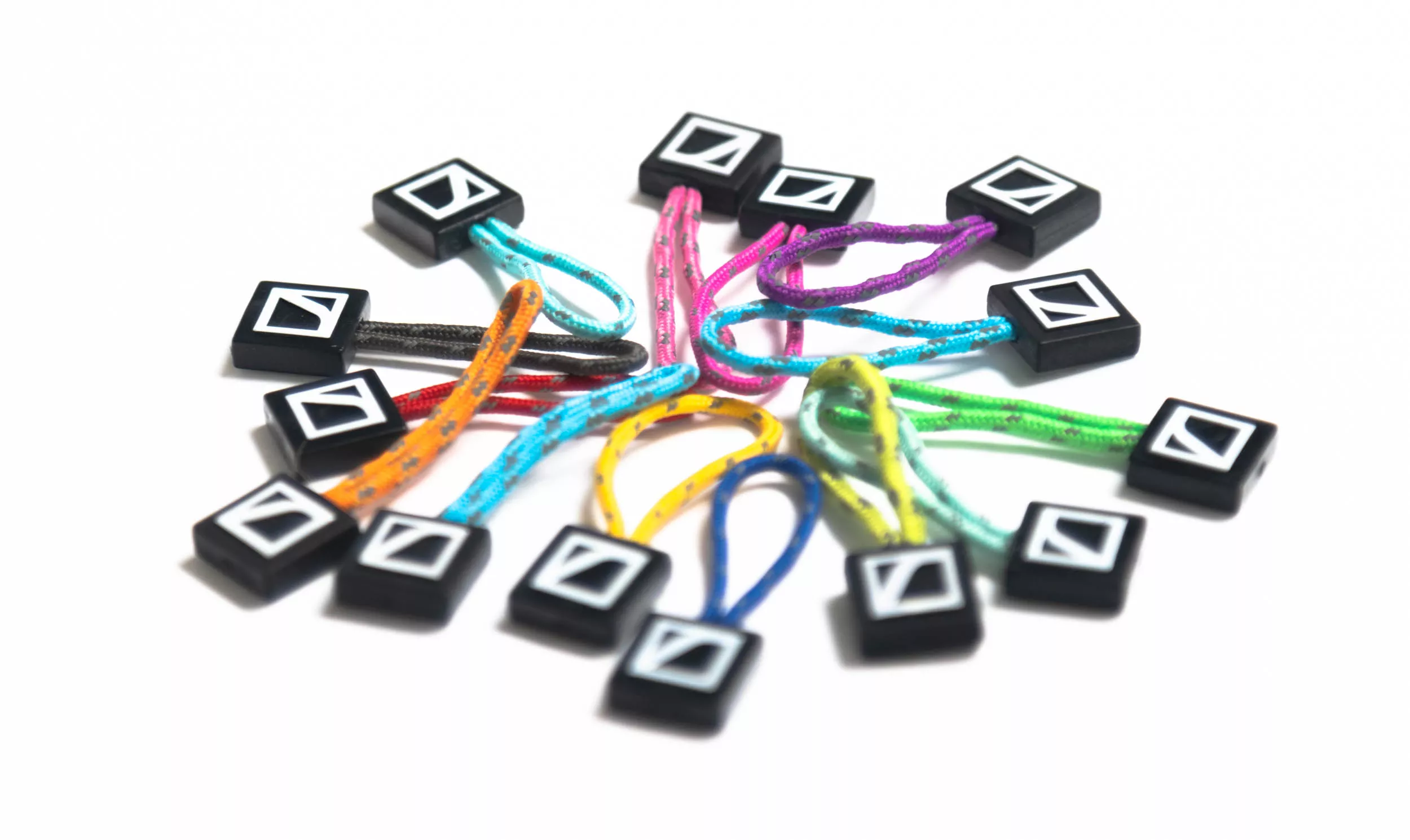 Zipper pulls - Rainbow